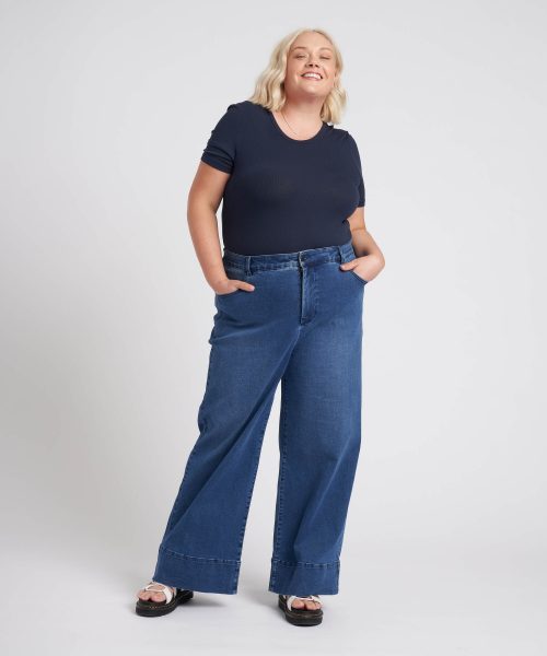 Carrie High Rise Wide Leg Jeans-USPA0680-198-True Blue_306 Carrie High Rise Wide Leg Jeans-USPA0680-198-True Blue_306